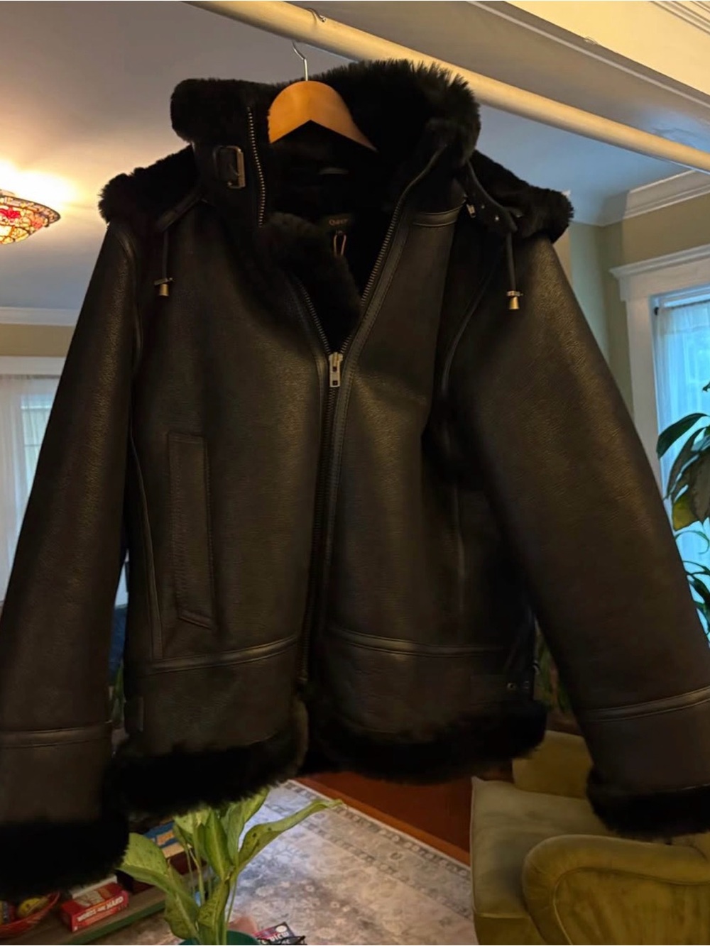 Brand New 100% Shearling Cold Weather Bomber Jacket from Quince